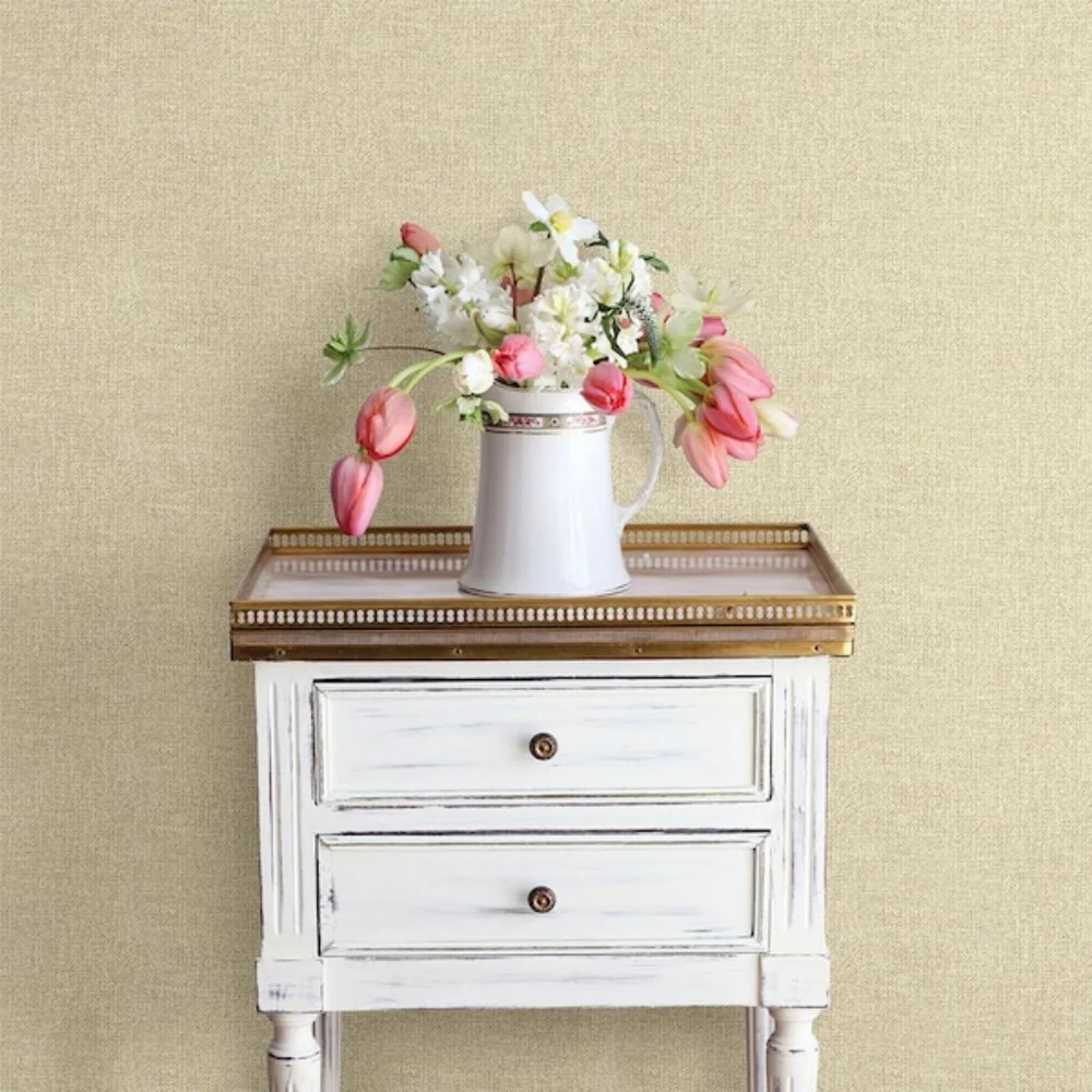 Wallpaper Waylon Faux Fabric Beige